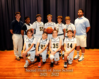 Sacred Heart - 7th Grade Boys Basketball - 8x10 with litho