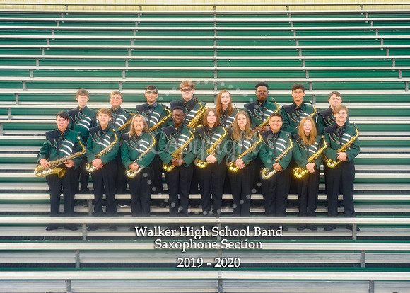 Saxophone Section 5x7 with logo