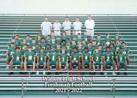 Walker Freshman Football Team - 5x7 with litho