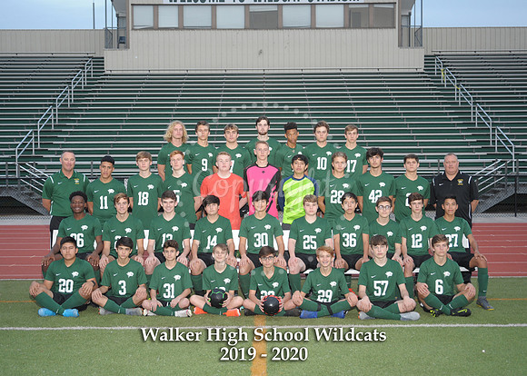 Boys Soccer Team 5x7 with Litho