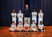 Sacred Heart - 4th Grade Boys Basketball - 5x7 with litho